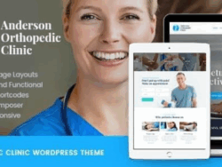 Anderson 1 2 4 Orthopedic Clinic Medical Center WordPress Theme