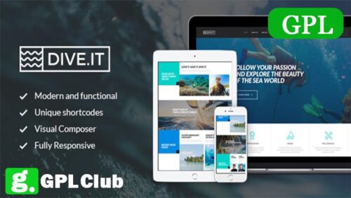 Diveit 1 3 3 Scuba Diving School Sea Adventure Travel Wordpress Theme