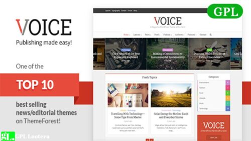 Voice News Magazine Wordpress Theme